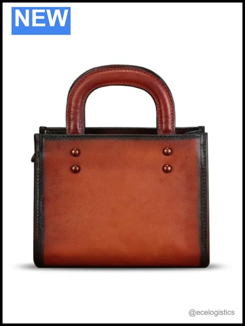 Genuine Leather Small Crossbody Satchel Purse with Strap for Women